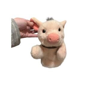 Vintage 1997 Gund BABE Pig Plush Stuffed Animal Hand Puppet Rare